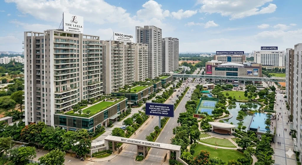 View of the best premium apartment projects in Bangalore's rapidly developing IT and airport corridors.